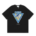 Casablanca Paris Wave & Crocodile Graphic T-Shirt - Black