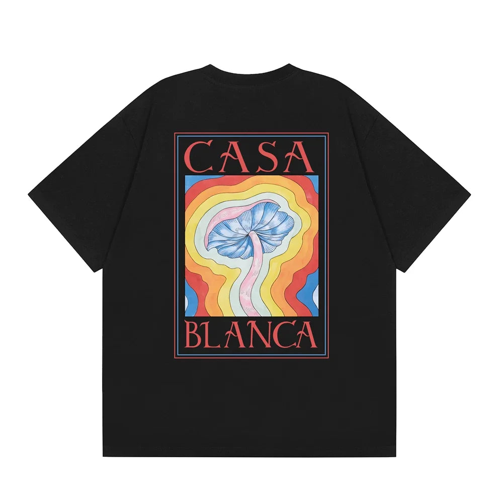 Casablanca Psychedelic Mushroom Framed T-Shirt - Black