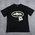 Corteiz Gold Chain & "23" Pendant Logo T-Shirt - Black Streetwear Tee